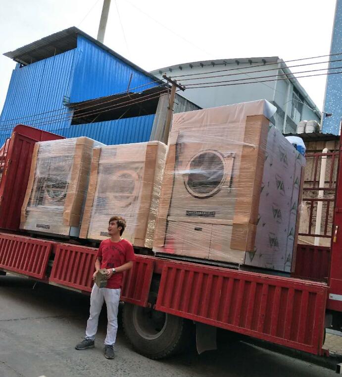 3台工業洗衣機發往深圳康樂醫療有限公司