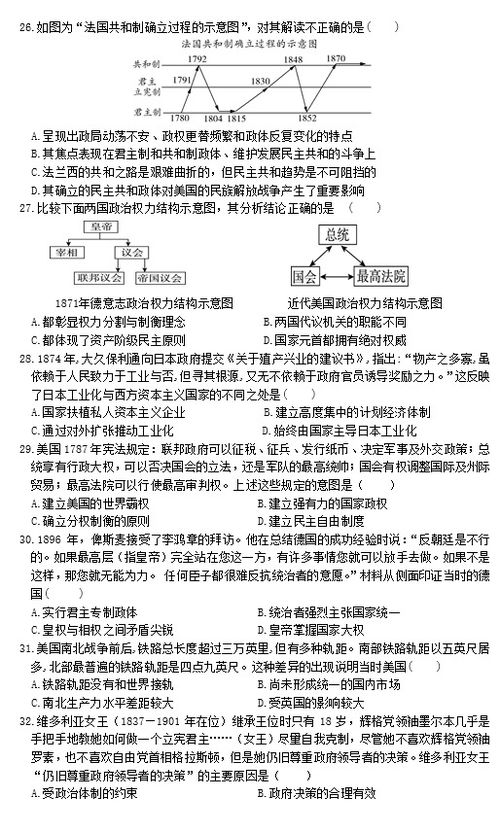 2021届河北省秦皇岛市重点中学高一下学期历史月考试题 图片版 4