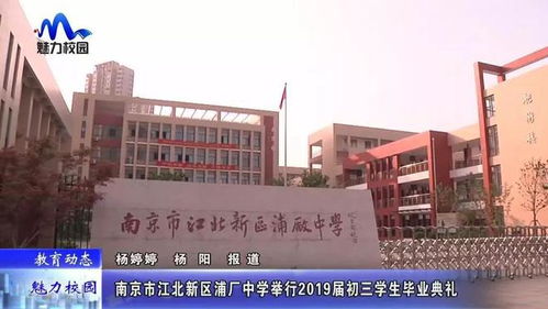 教育动态丨南京市江北新区浦厂中学举行2019届初三学生毕业典礼